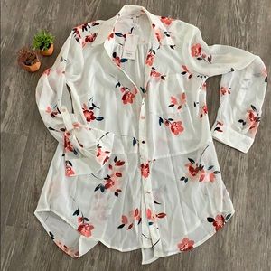 Polyester floral shirt